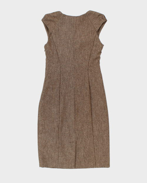 Y2k 00s Le Chateau Ruched Wool Dress - S