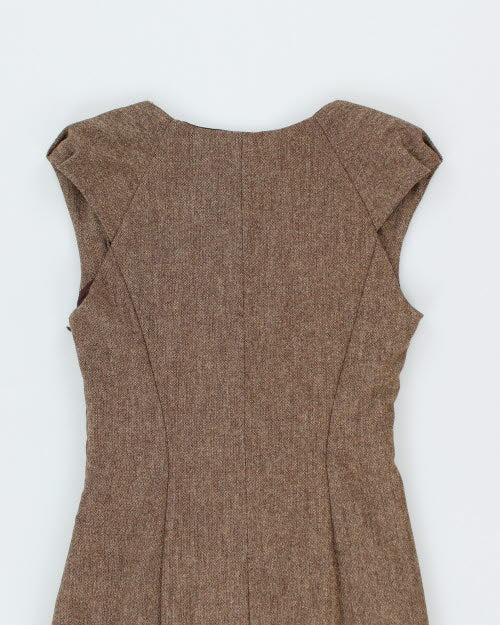 Y2k 00s Le Chateau Ruched Wool Dress - S