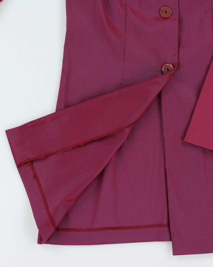 Y2k 00s Le Chateau Iridescent Blazer Dress - S