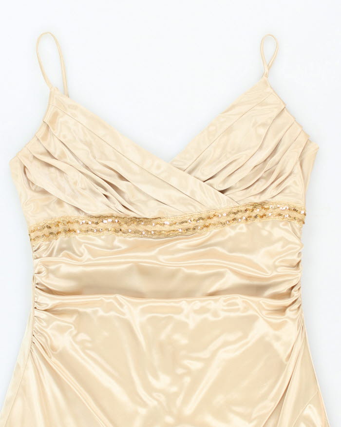 Y2k 00s Ruby Rox Gold Dress - S