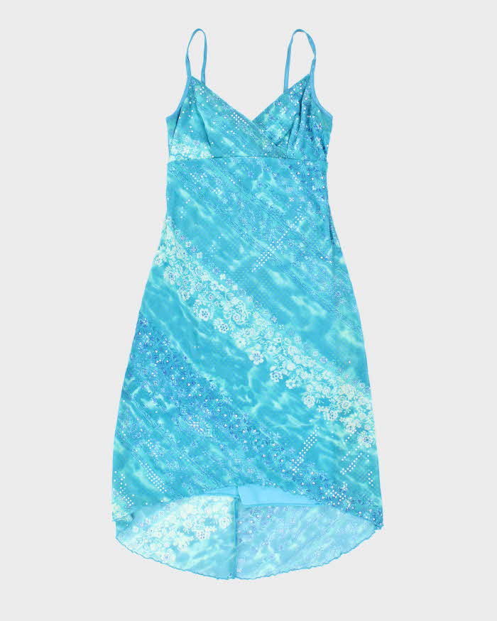 Y2k 00s My Michelle Blue Sparkly Dress