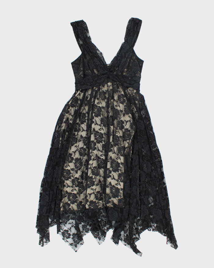 Vintage Y2k 00s Oasis Lace Dress - XS  Rokit