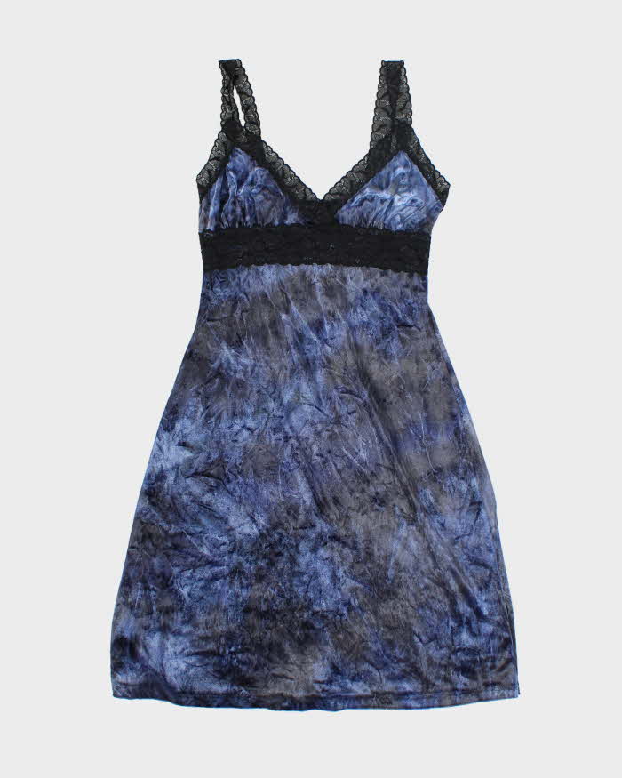 Vintage 90s Le Chateau Velvet Slip Dress - M  Rokit