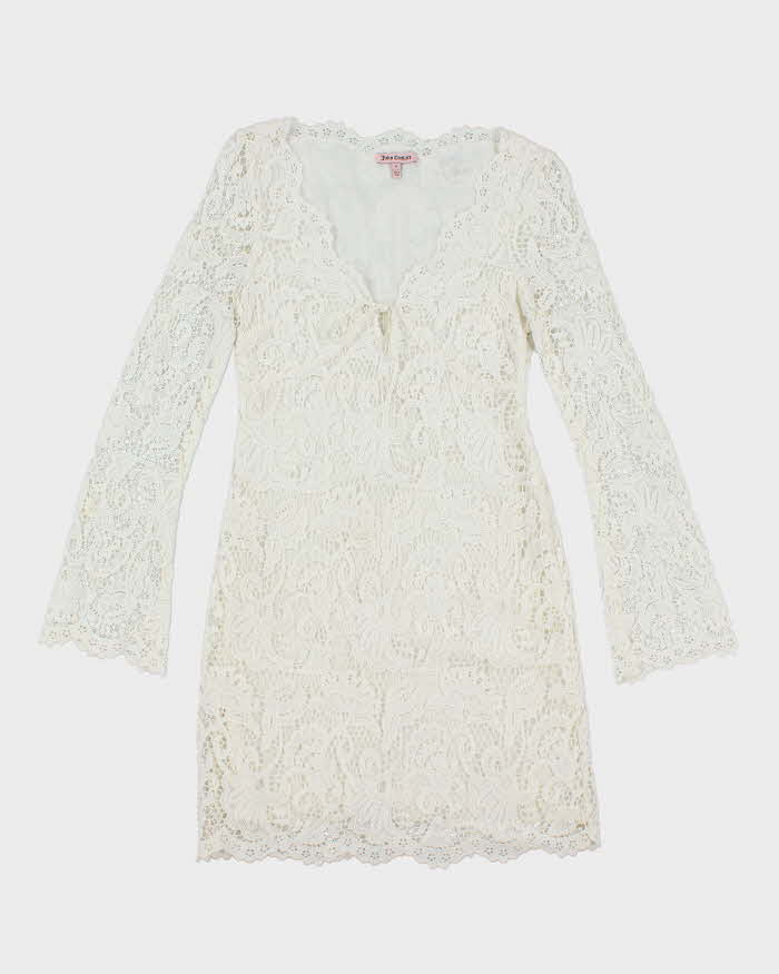 Vintage Y2k 00s Juicy Couture Lace Dress - S Rokit Vintage Y2k 00s Juicy Couture Lace Dress - S Rokit