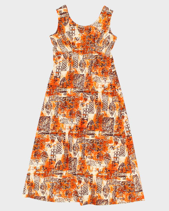 Vintage 60s/70s Alfred Shaheen Hawaiian Dress M - Main Image