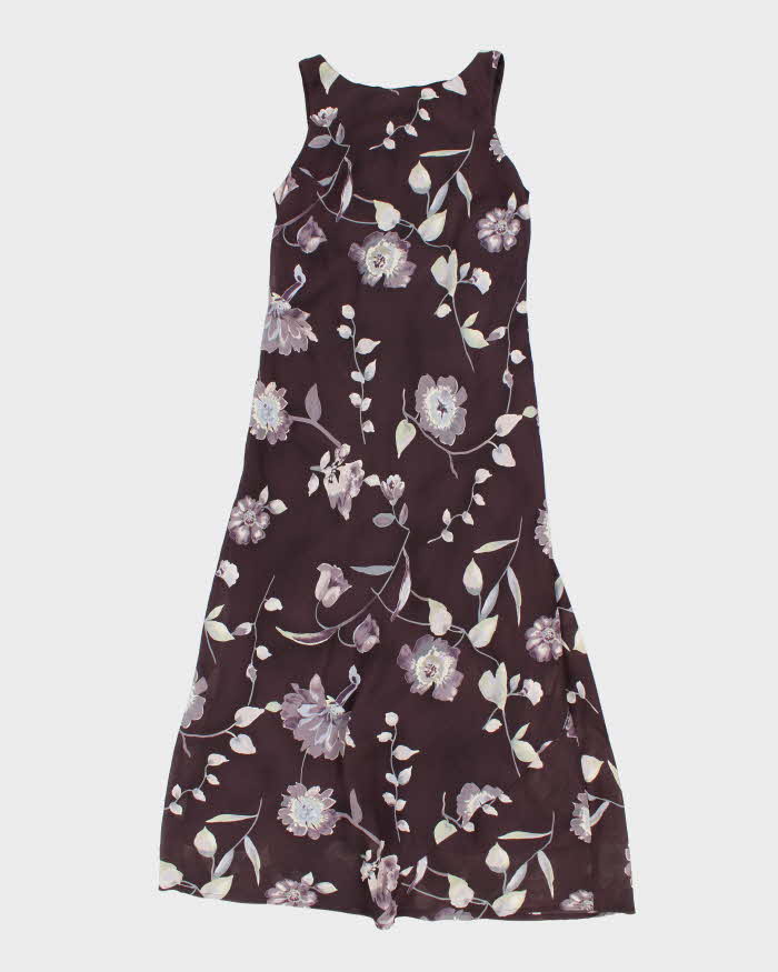 Vintage 90s All That Jazz Floral Maxi Dress S