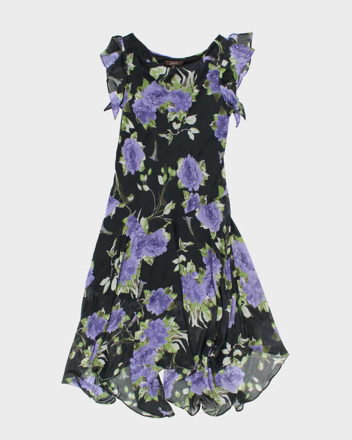 Vintage 90s Jessica Floral Flowy Dress - L Rokit Vintage 90s Jessica Floral Flowy Dress - L Rokit