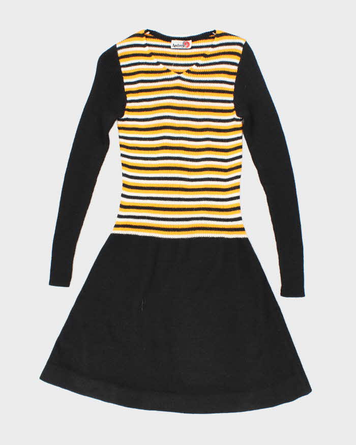Vintage 70s Audrey Long Sleeve Knit Dress