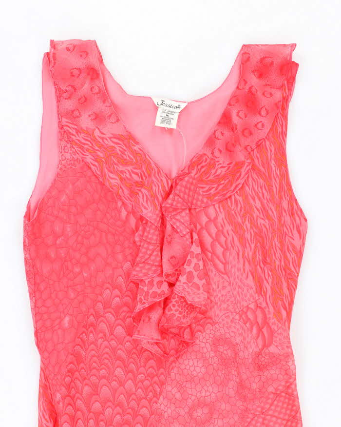 Vintage 90s Jessica Ruffle Detail Dress - M