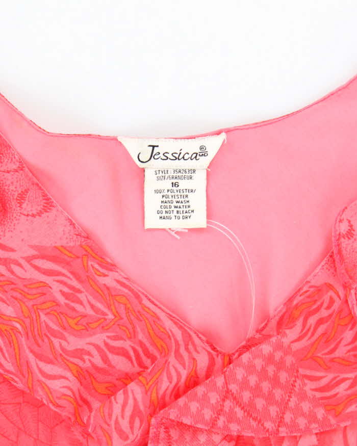 Vintage 90s Jessica Ruffle Detail Dress - M