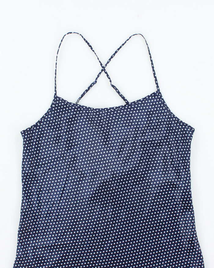 Vintage Y2k 00s La Vie En Rose Polka Dot Slip Dress - M