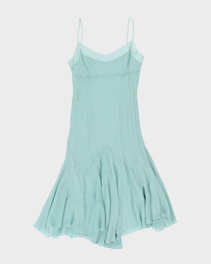 Vintage 00s Darling Blue Silk Dress - S