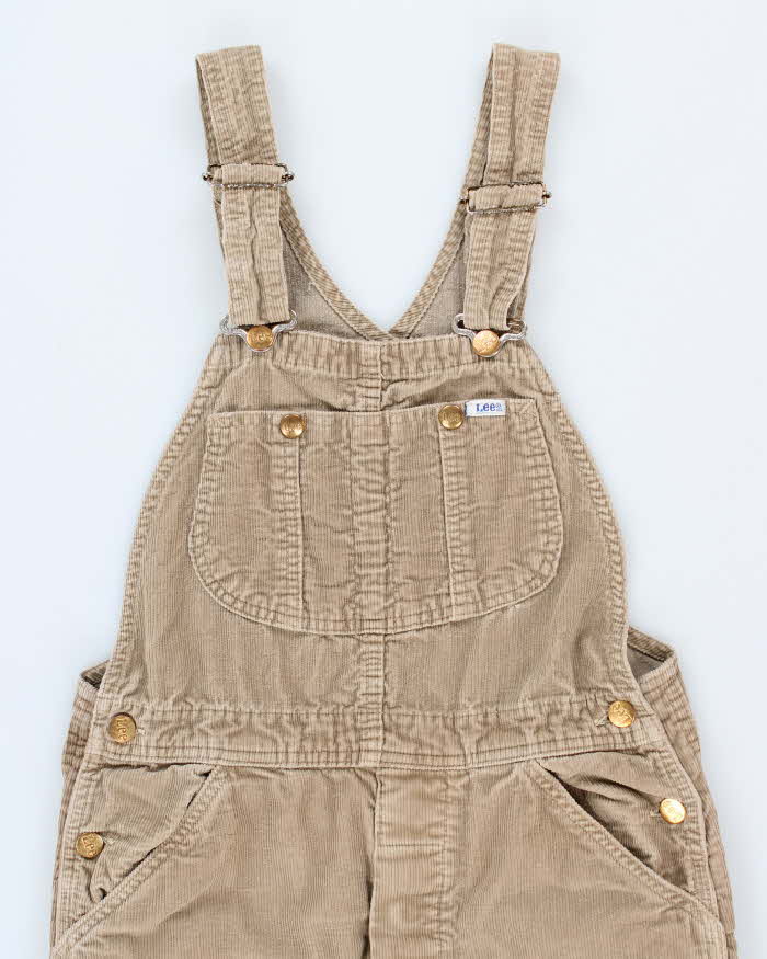 Vintage 70s Lee Corduroy Dungarees - S