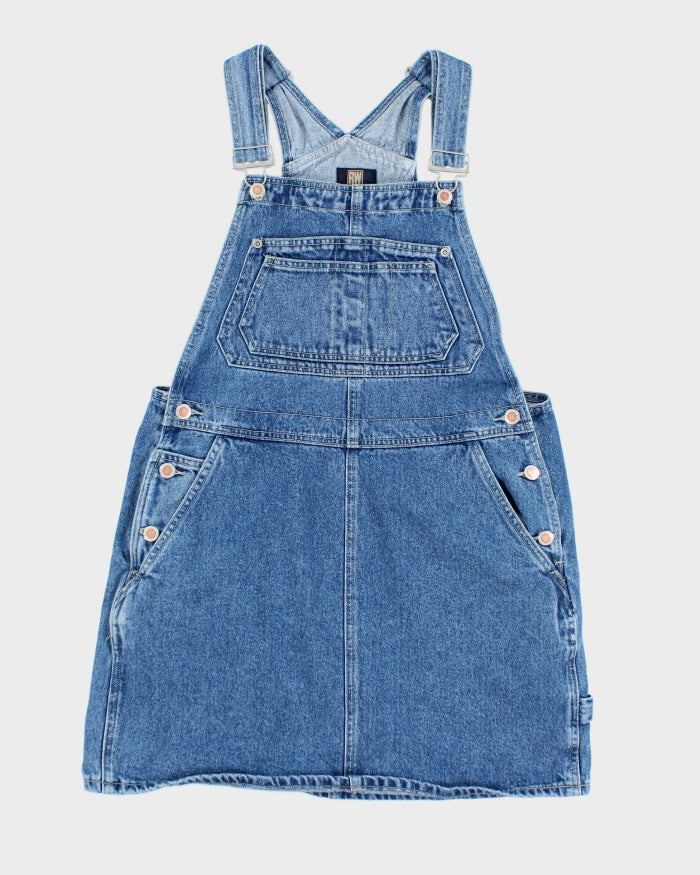 Vintage 90s Roughwear Dungaree Mini Dress - S  Rokit