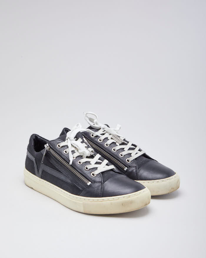 Versace leather trainers hotsell