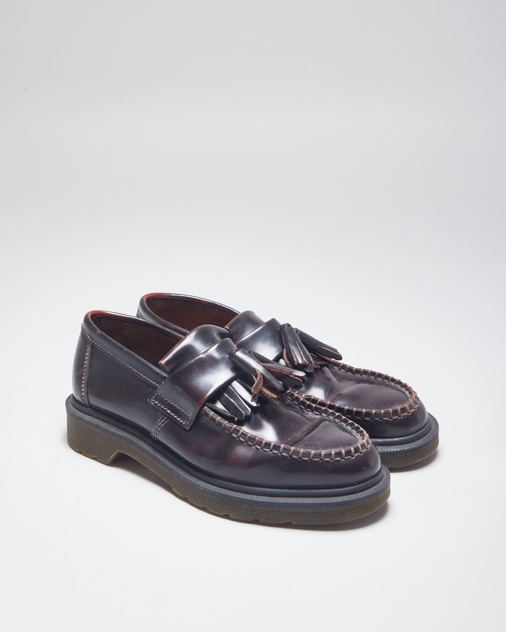 Dr Martens Leather Tassel Loafers UK4 Rokit