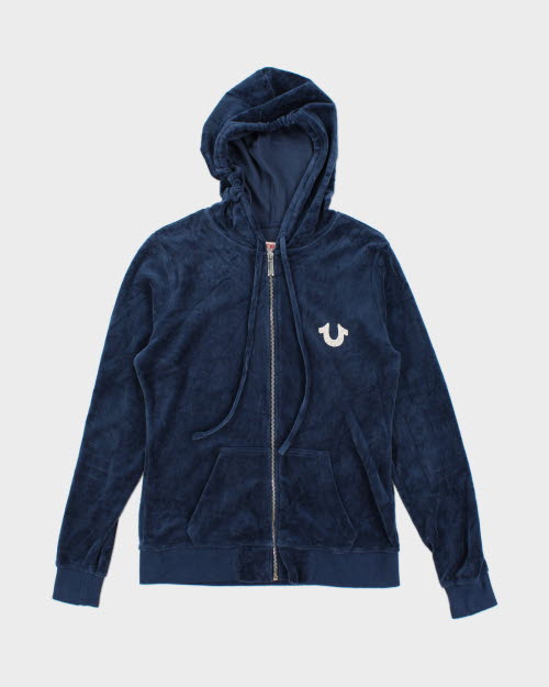 Y2k 00s True Religion Velour Hoodie M