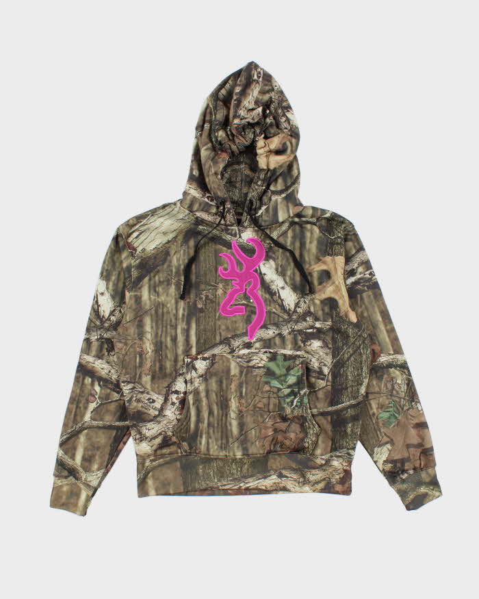 Vintage Y2K Women's Browning Camouflage Hoodie S