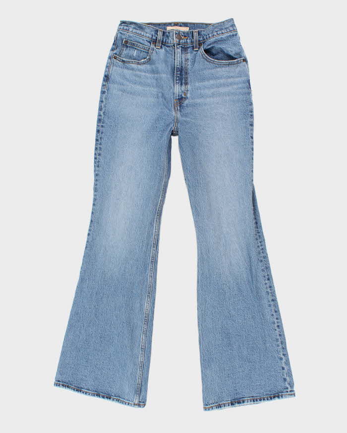 Womens Blue High waisted Boot Cut Levi's Jeans - 27