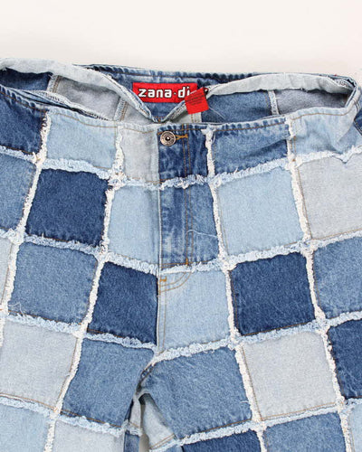 Y2k Vintage Woman's Zana Di Patchwork Flared Jeans - W36L30