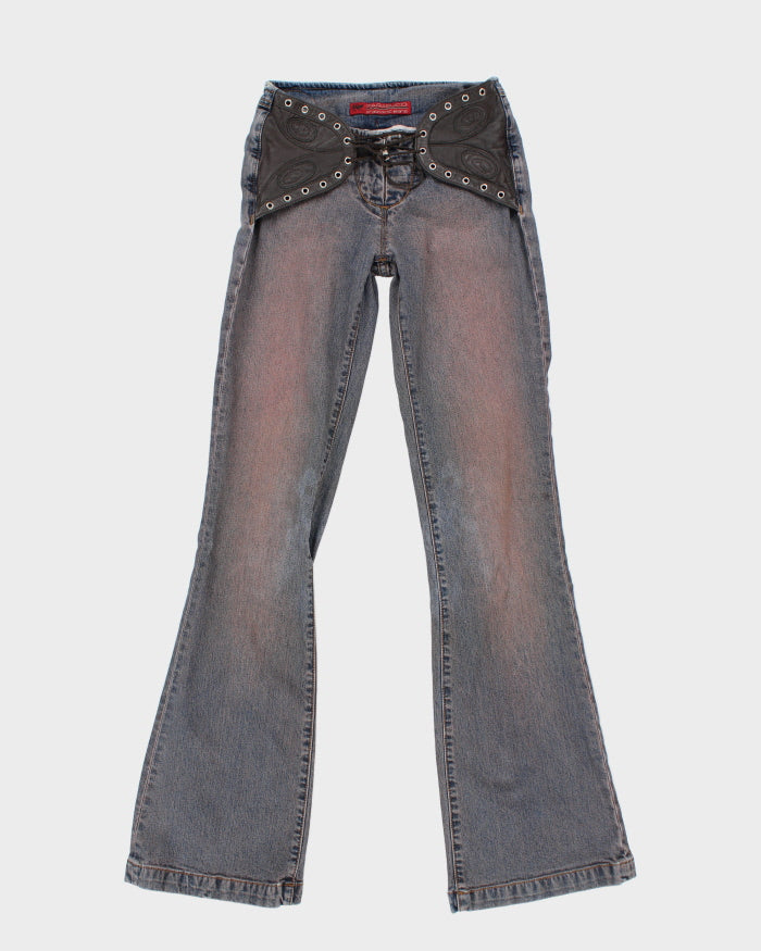 Y2k 00s Parasuco Lace-up Jeans - W26 L33