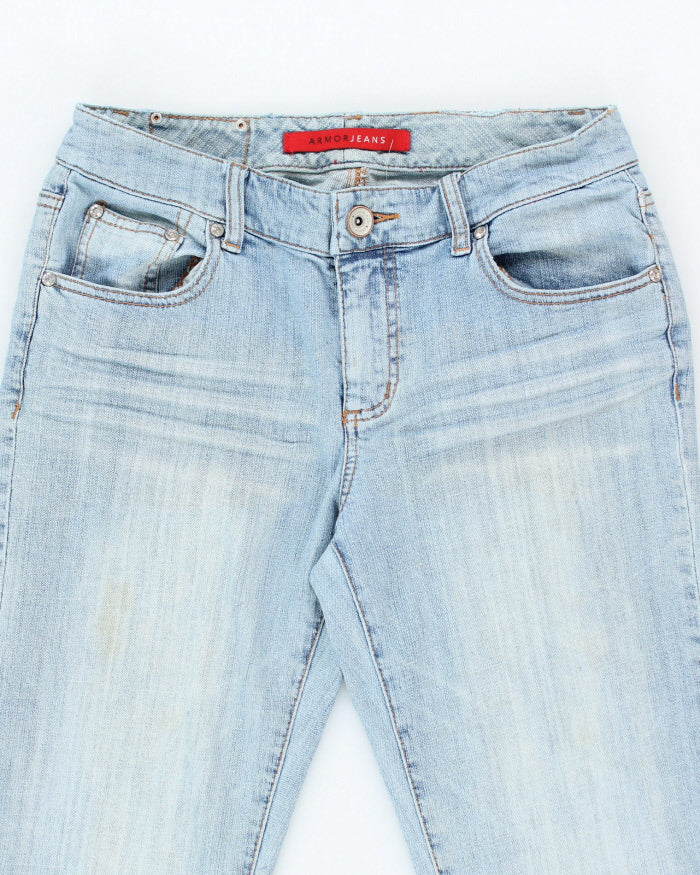 Y2k 00s Amor Rhinestone Jeans - W30 L33