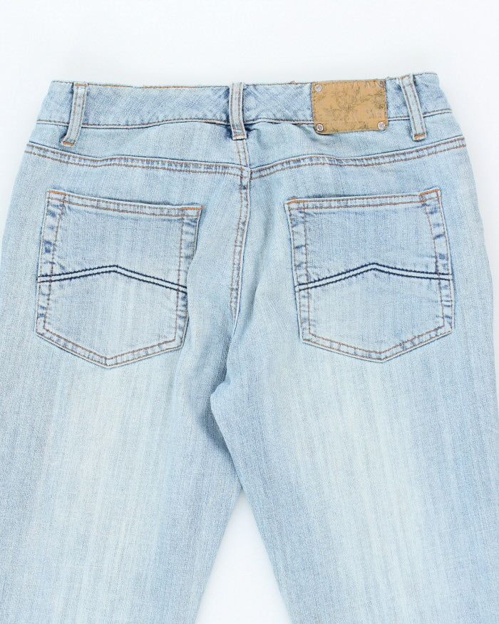 Y2k 00s Amor Rhinestone Jeans - W30 L33