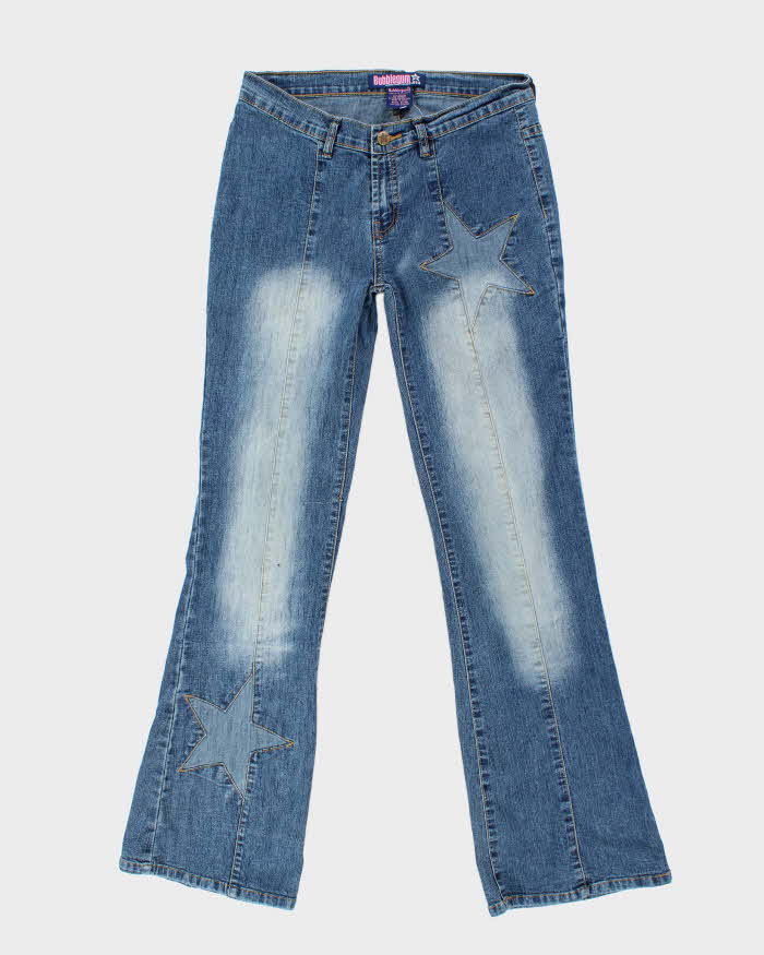 Jeans étoiles de bubblegum vintage des années 90 W30 L32