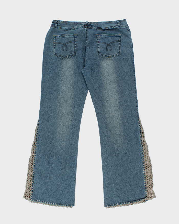 Vintage Y2k 00s Armour Crochet Detail Jeans - W34 L32