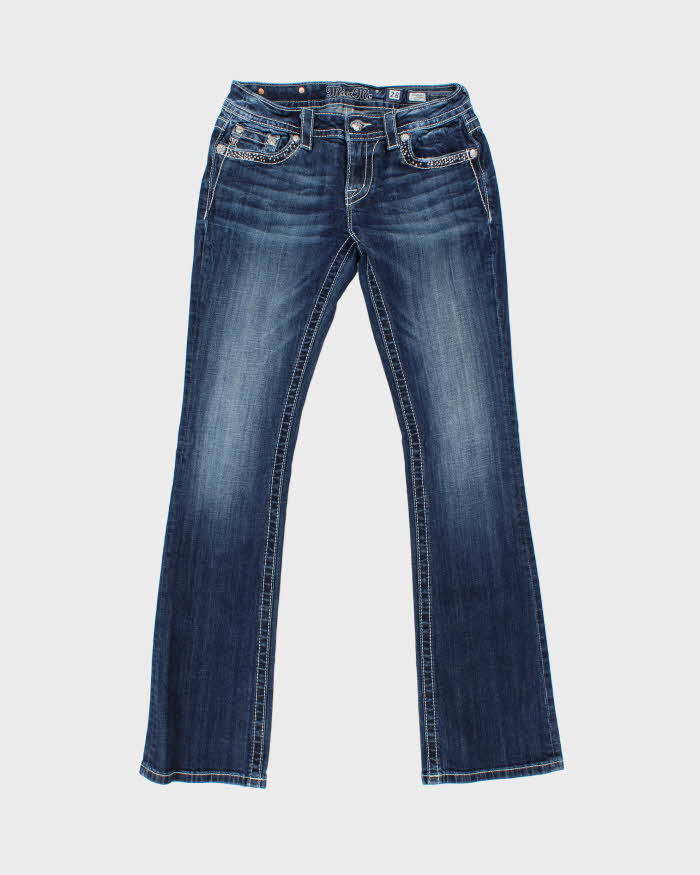Vintage Y2k 2000s Miss Me Rhinestone Bootcut Jeans - W30 L33 – Rokit