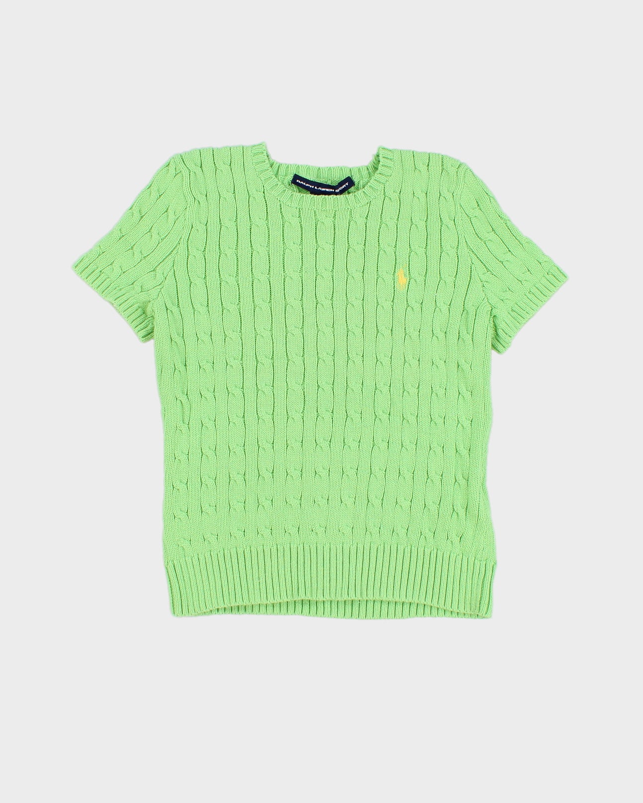 Green Ralph Lauren Short Sleeved Jumper - S
