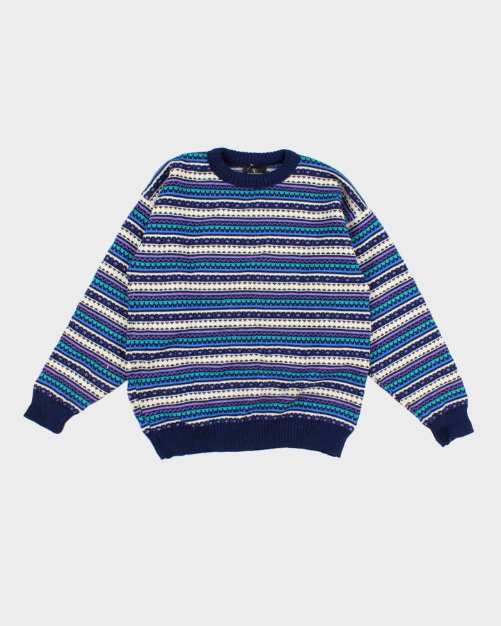 Vintage Capello Striped Wool Jumper - L