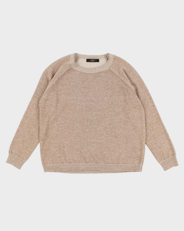 Pull à paillettes dorées MaxMara Weekend M