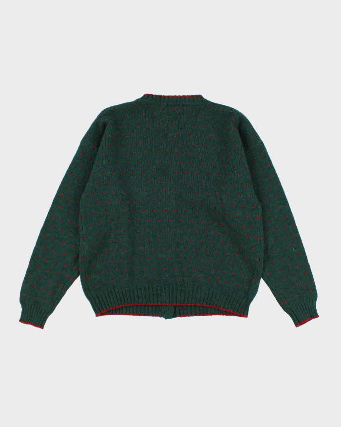 Vintage 80s Woolrich Heart Detailed Cardigan - S