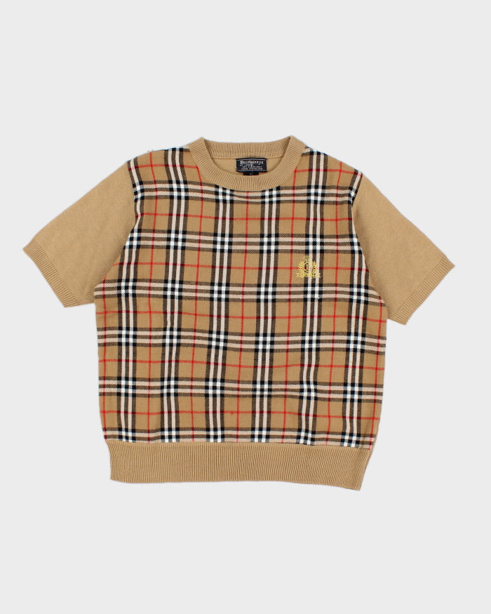 Women's Vintage 80s Burberry Wool Sweater - L