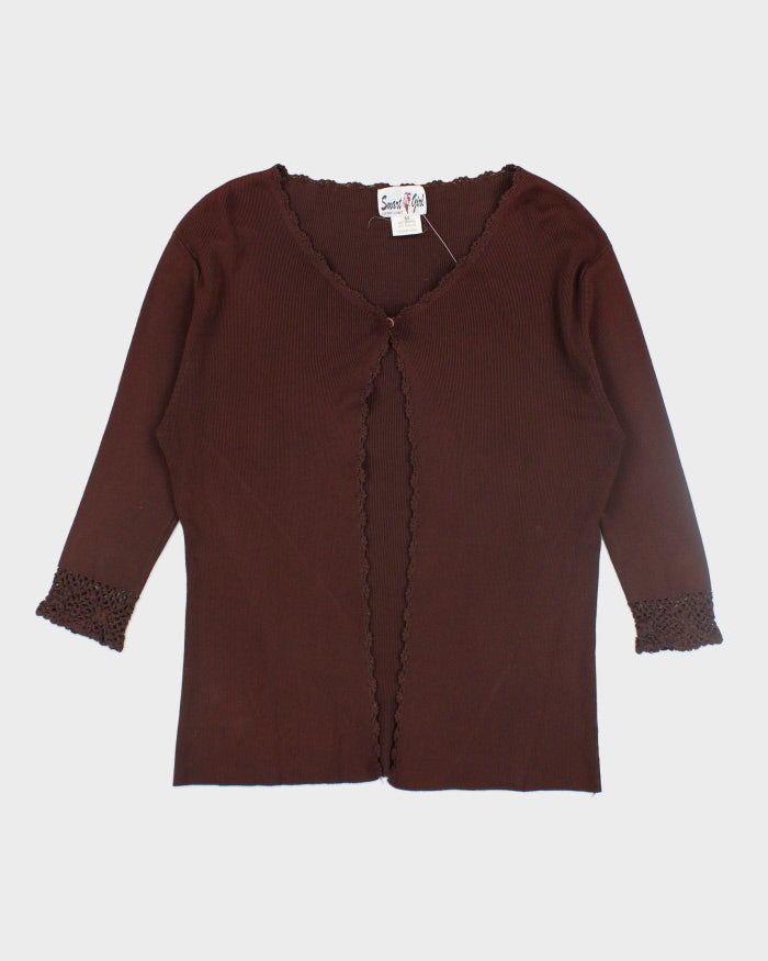 Vintage Smart Girl Lightweight Cardigan - M