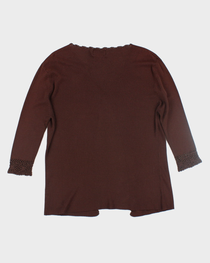 Vintage Smart Girl Lightweight Cardigan - M