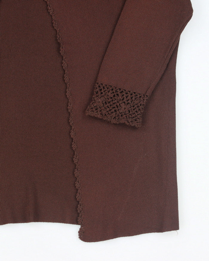 Vintage Smart Girl Lightweight Cardigan - M