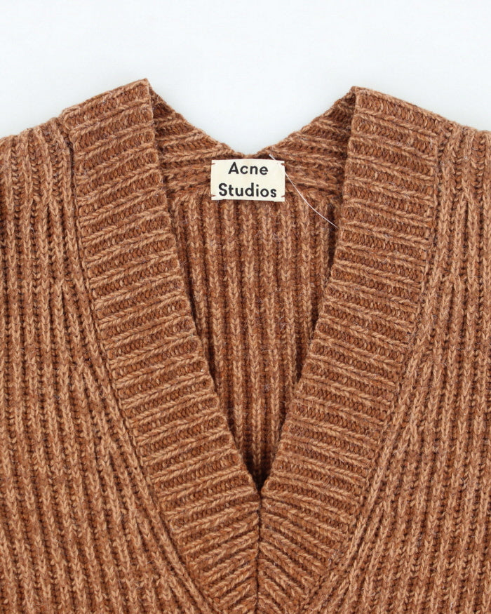 Acne Studios Brown Wool Knit Jumper - XS