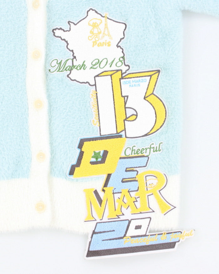 I3de Marzo Pairs March 2018 Patch Cardigan - M