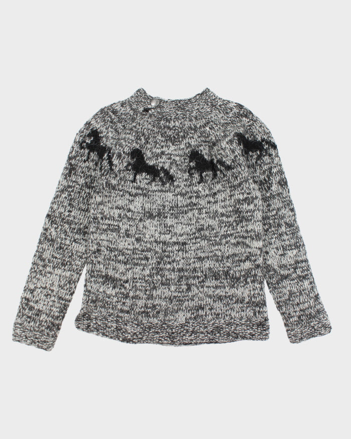 Vintage Wool Blend Horse jumper - M