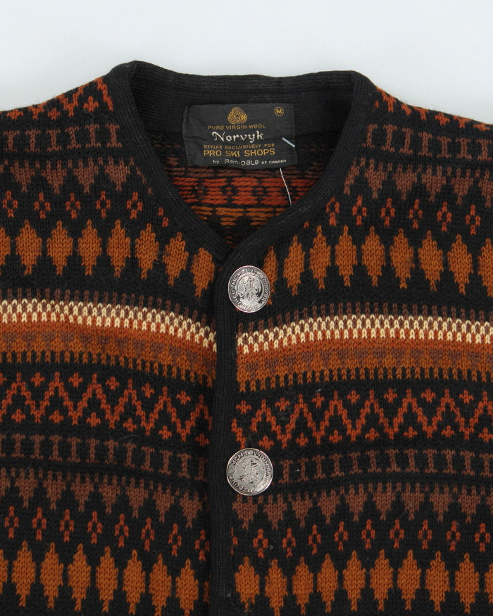 Vintage Norvyk Icelandic Wool Cardigan - M