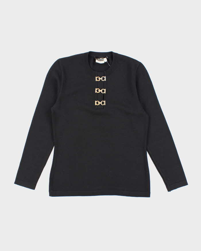 Vintage 90s Salvatore Ferragamo Wool Jumper - S – Rokit