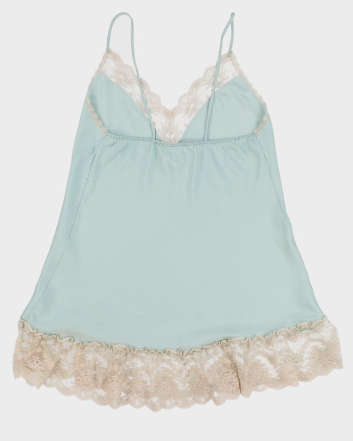 Vintage 80s Undercover Wear Blue Slip Dress - M