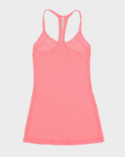 HOT Pink Victoria's Secret Lace Lingerie Nightwear Slip - S