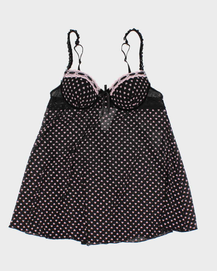Y2K Lacy Mesh Lingerie Set (S/M)