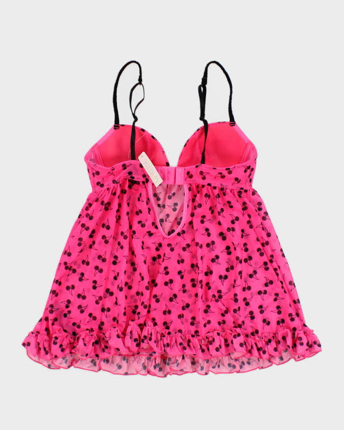 Deadstock Vintage Y2k 00s La Senza Cherry Top - S