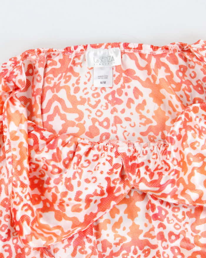 La Senza Orange Print Lingerie Camisole - M
