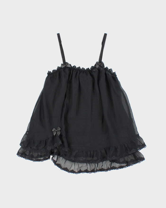 La Senza Black Sheer Babydoll Camisole - S