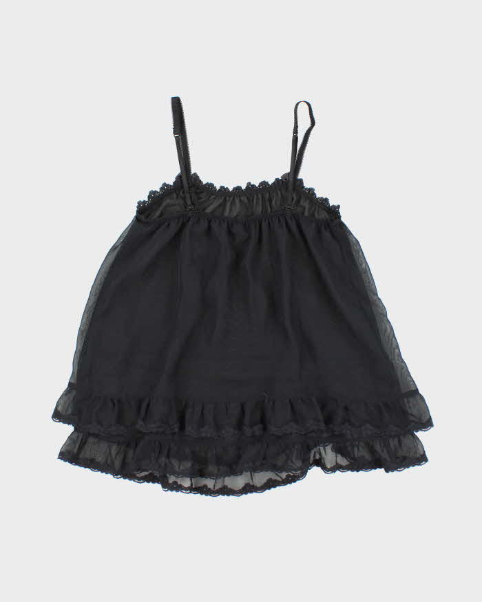 La Senza Black Sheer Babydoll Camisole - S